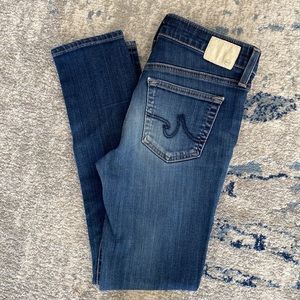 AG THE BEAU Slouchy skinny jeans with fading and whiskering SIZE 24 R